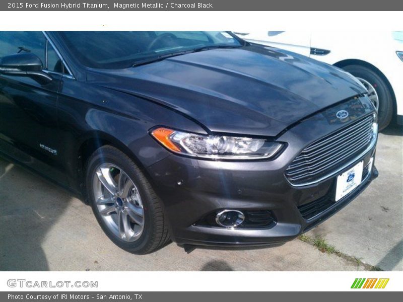 Magnetic Metallic / Charcoal Black 2015 Ford Fusion Hybrid Titanium