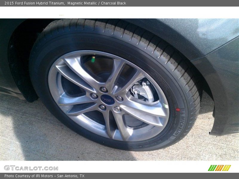 Magnetic Metallic / Charcoal Black 2015 Ford Fusion Hybrid Titanium