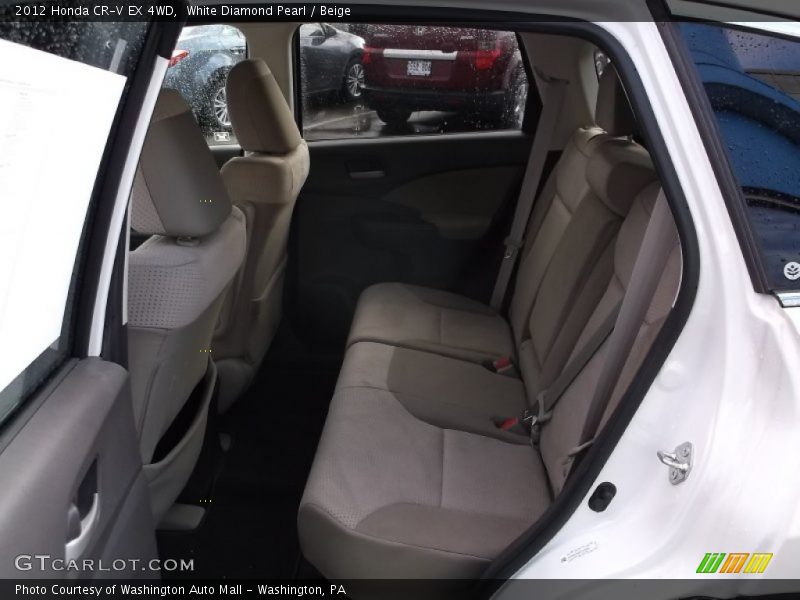 White Diamond Pearl / Beige 2012 Honda CR-V EX 4WD