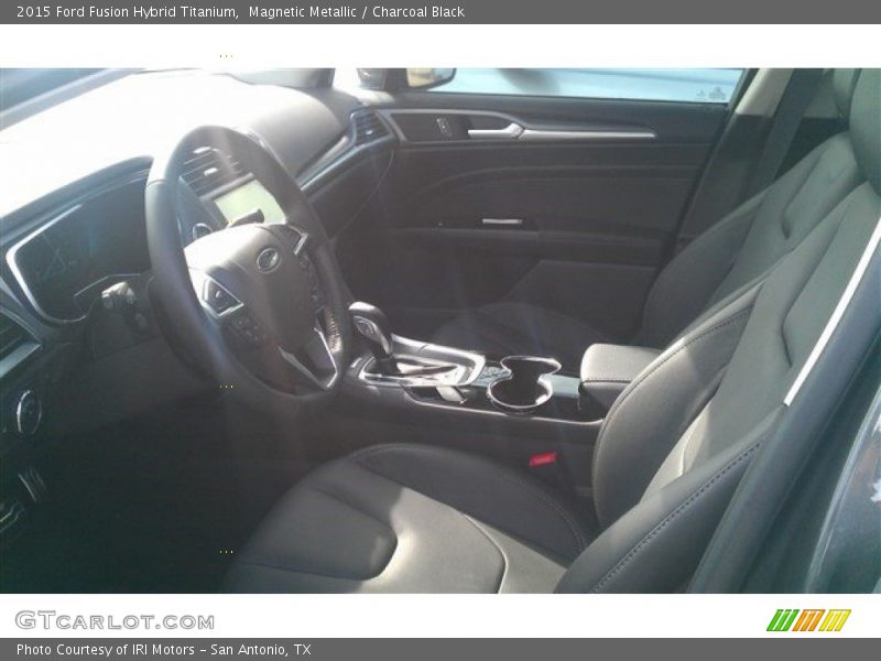 Magnetic Metallic / Charcoal Black 2015 Ford Fusion Hybrid Titanium