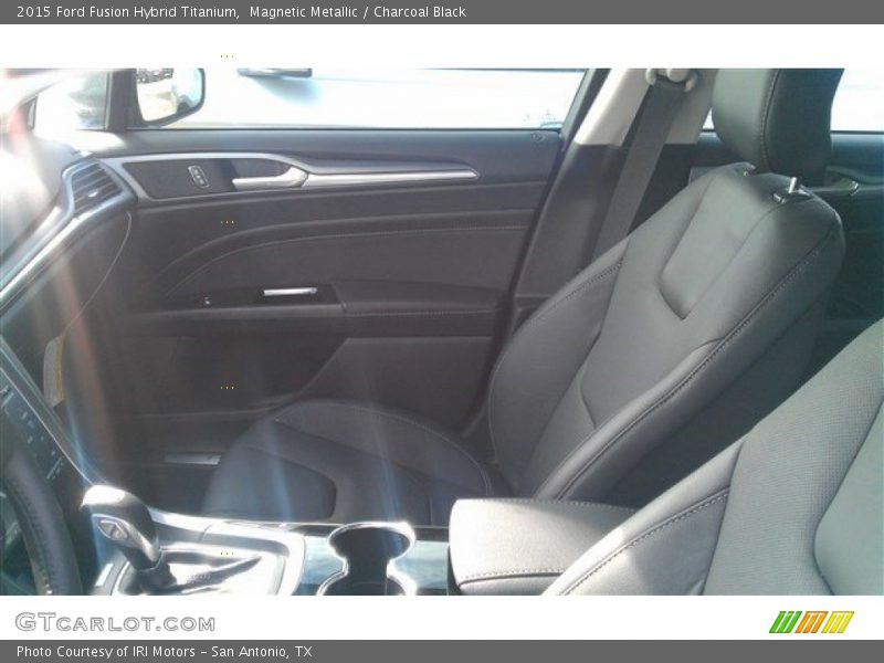 Magnetic Metallic / Charcoal Black 2015 Ford Fusion Hybrid Titanium