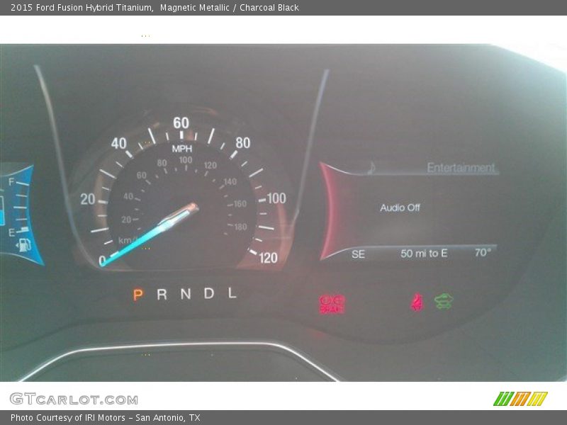 Magnetic Metallic / Charcoal Black 2015 Ford Fusion Hybrid Titanium