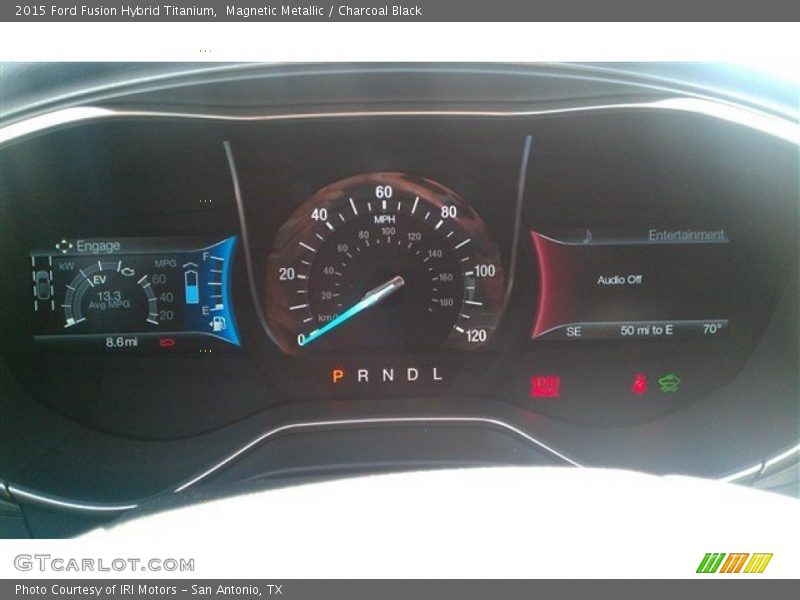 Magnetic Metallic / Charcoal Black 2015 Ford Fusion Hybrid Titanium