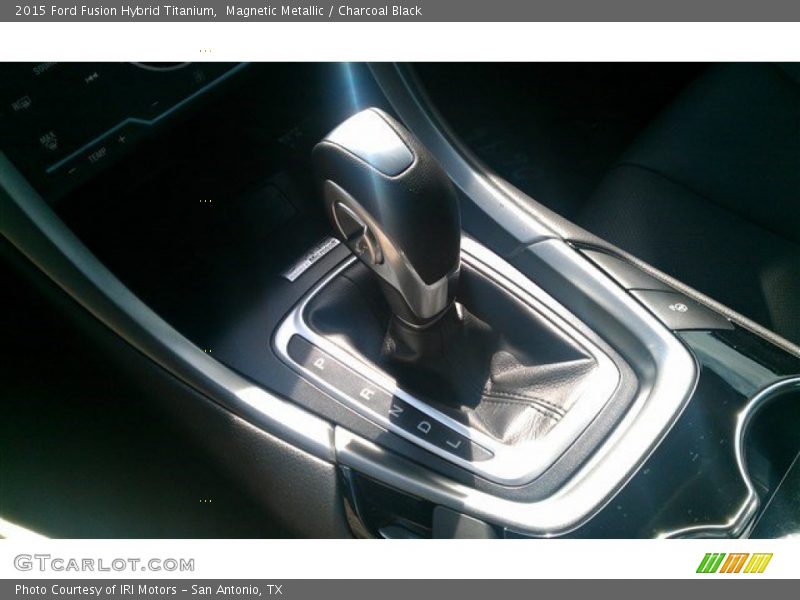 Magnetic Metallic / Charcoal Black 2015 Ford Fusion Hybrid Titanium