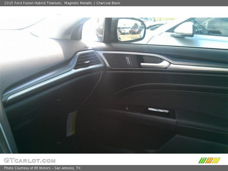 Magnetic Metallic / Charcoal Black 2015 Ford Fusion Hybrid Titanium