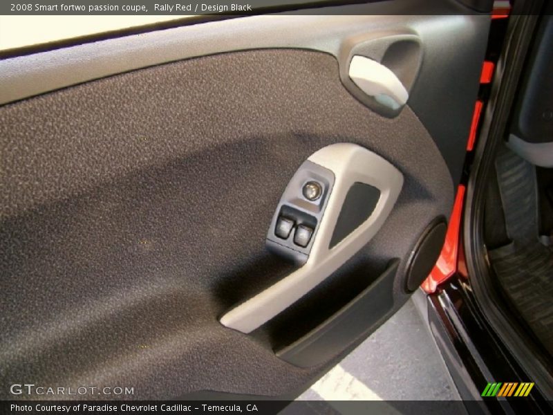 Rally Red / Design Black 2008 Smart fortwo passion coupe