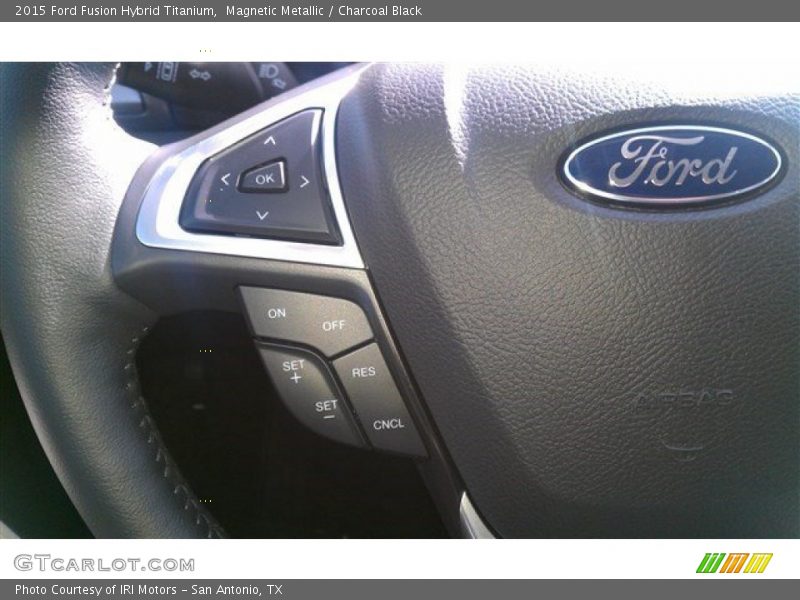 Magnetic Metallic / Charcoal Black 2015 Ford Fusion Hybrid Titanium