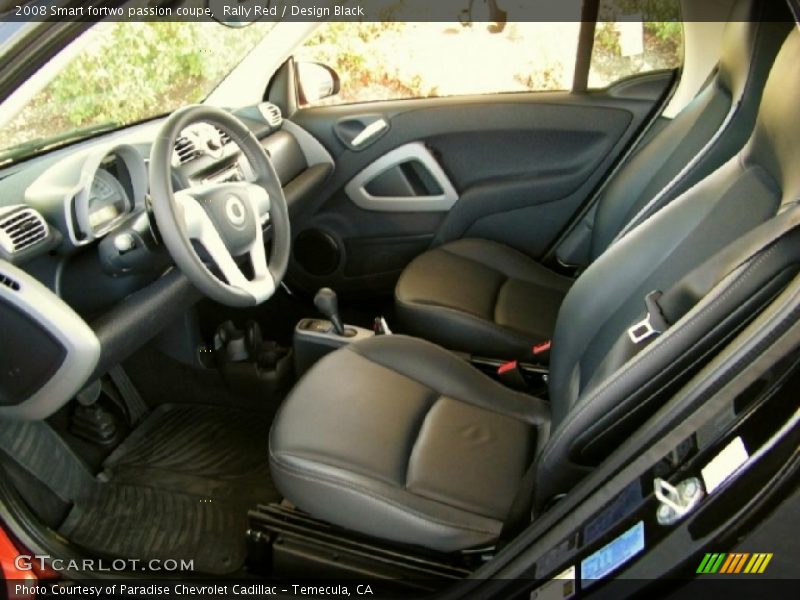 Rally Red / Design Black 2008 Smart fortwo passion coupe