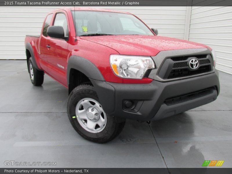 Barcelona Red Metallic / Graphite 2015 Toyota Tacoma PreRunner Access Cab