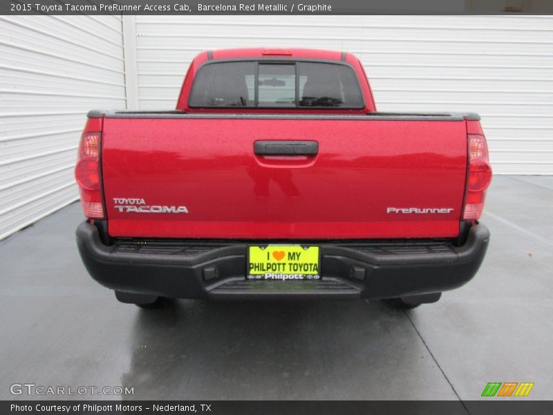 Barcelona Red Metallic / Graphite 2015 Toyota Tacoma PreRunner Access Cab