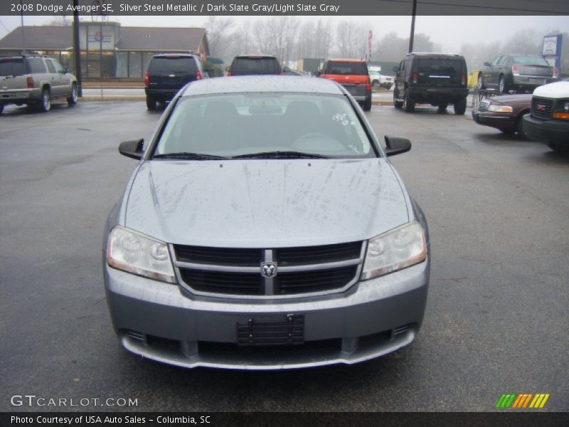 Silver Steel Metallic / Dark Slate Gray/Light Slate Gray 2008 Dodge Avenger SE