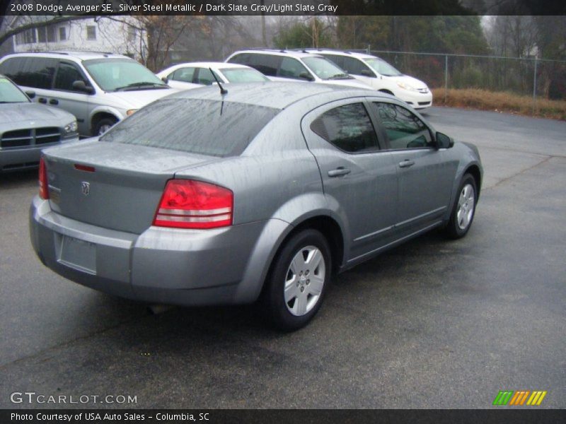 Silver Steel Metallic / Dark Slate Gray/Light Slate Gray 2008 Dodge Avenger SE