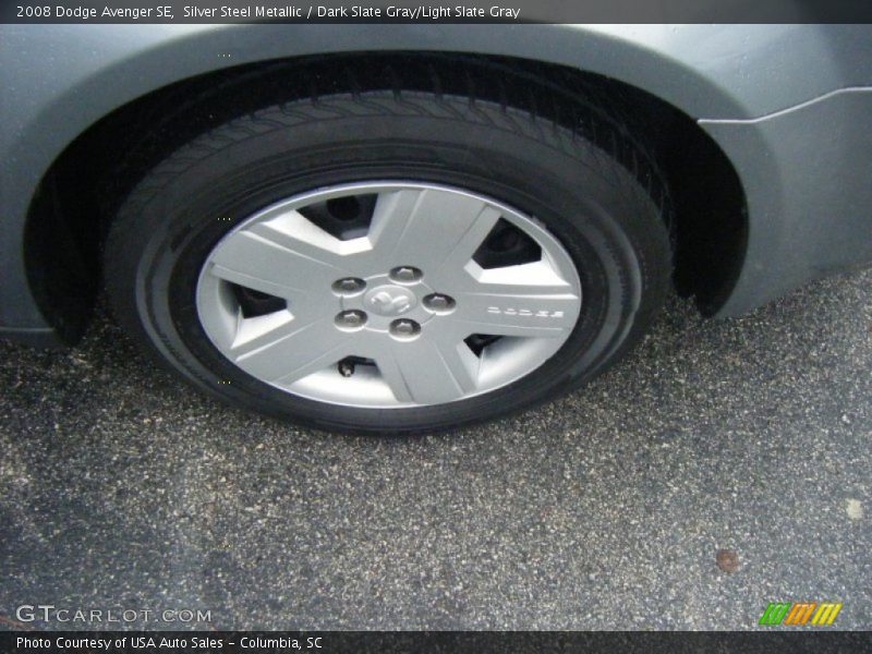 Silver Steel Metallic / Dark Slate Gray/Light Slate Gray 2008 Dodge Avenger SE