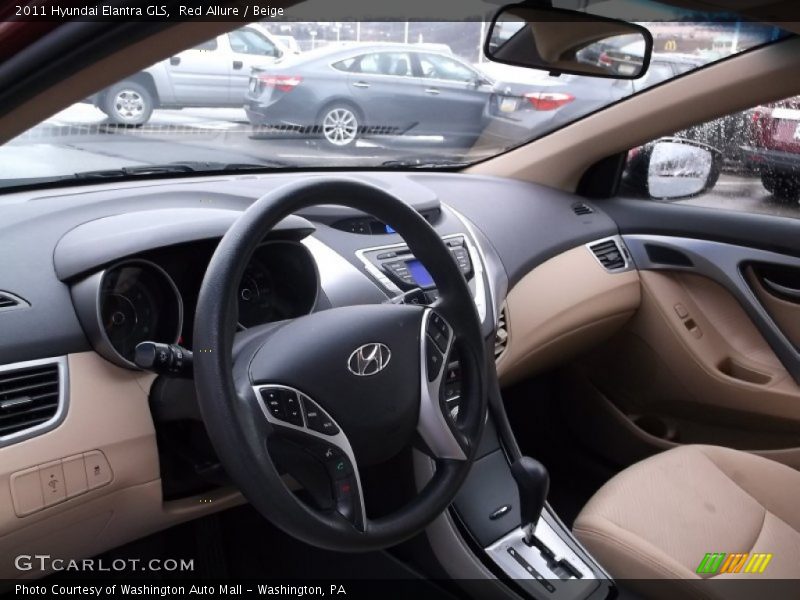 Dashboard of 2011 Elantra GLS