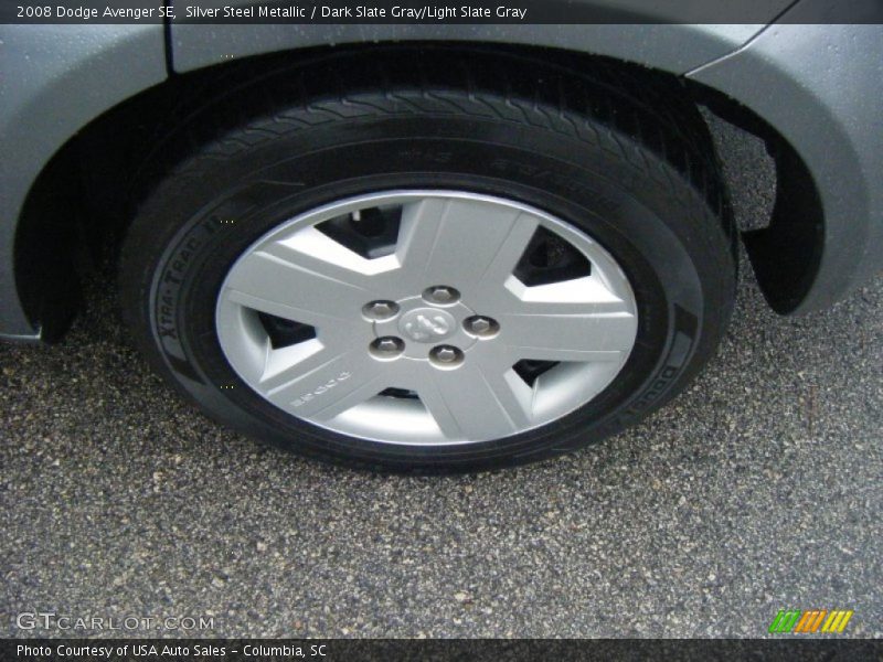Silver Steel Metallic / Dark Slate Gray/Light Slate Gray 2008 Dodge Avenger SE