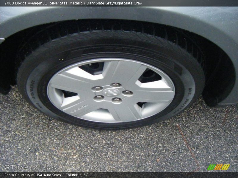 Silver Steel Metallic / Dark Slate Gray/Light Slate Gray 2008 Dodge Avenger SE