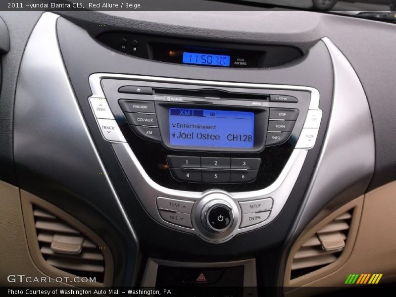 Controls of 2011 Elantra GLS