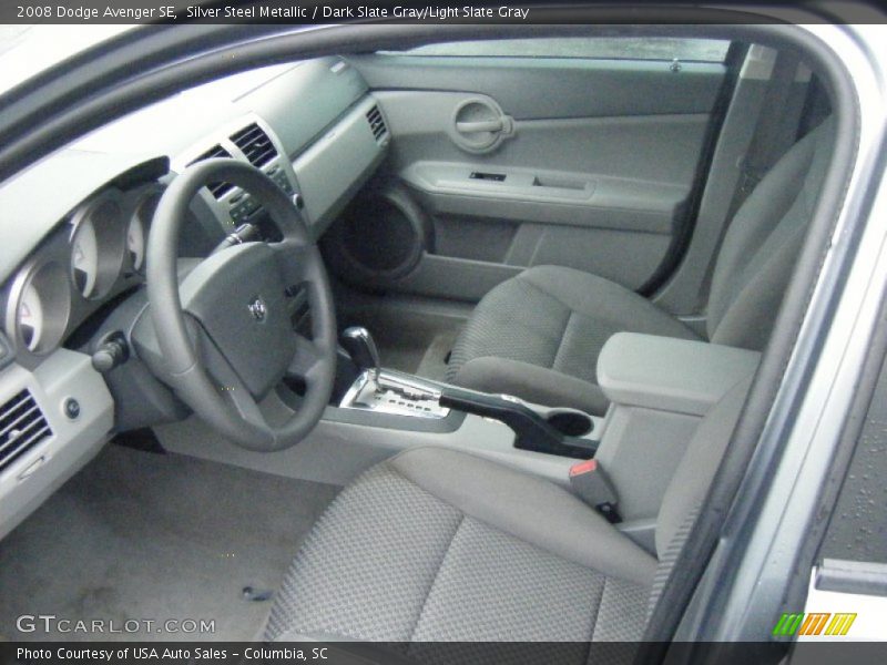 Silver Steel Metallic / Dark Slate Gray/Light Slate Gray 2008 Dodge Avenger SE