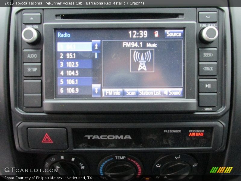 Controls of 2015 Tacoma PreRunner Access Cab