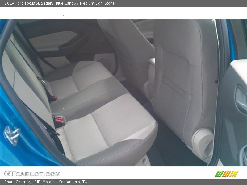 Blue Candy / Medium Light Stone 2014 Ford Focus SE Sedan