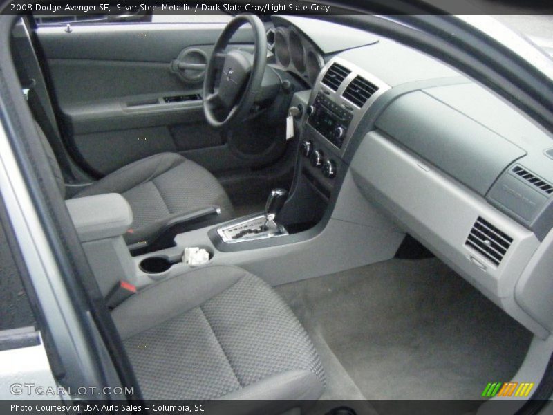Silver Steel Metallic / Dark Slate Gray/Light Slate Gray 2008 Dodge Avenger SE