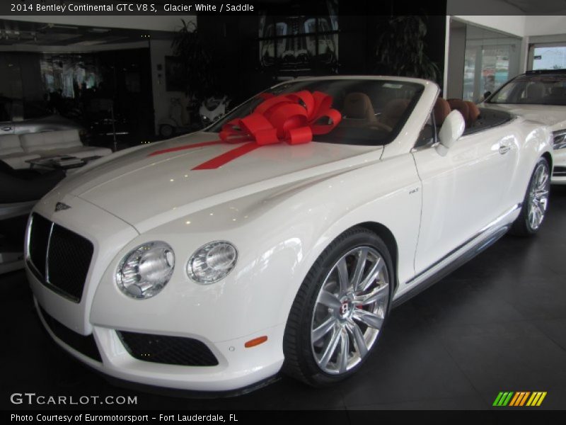 Glacier White / Saddle 2014 Bentley Continental GTC V8 S