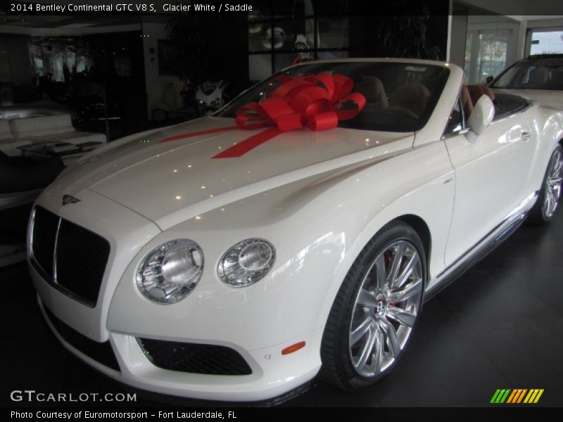 Glacier White / Saddle 2014 Bentley Continental GTC V8 S