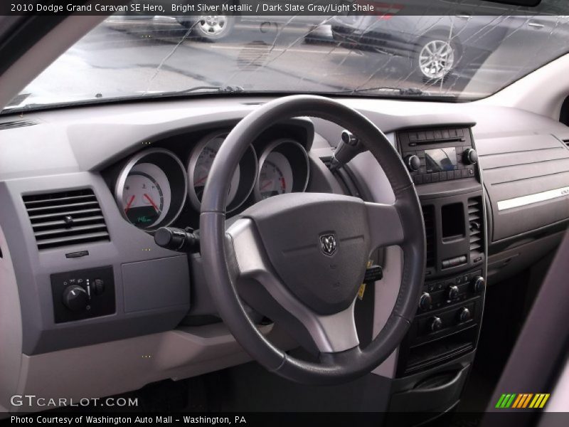 Bright Silver Metallic / Dark Slate Gray/Light Shale 2010 Dodge Grand Caravan SE Hero