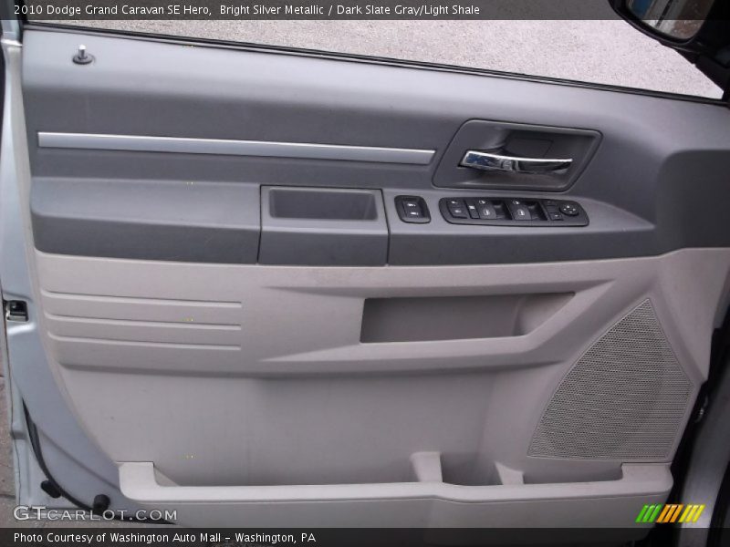 Bright Silver Metallic / Dark Slate Gray/Light Shale 2010 Dodge Grand Caravan SE Hero