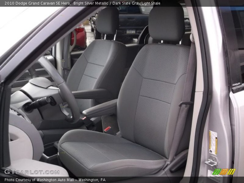 Bright Silver Metallic / Dark Slate Gray/Light Shale 2010 Dodge Grand Caravan SE Hero