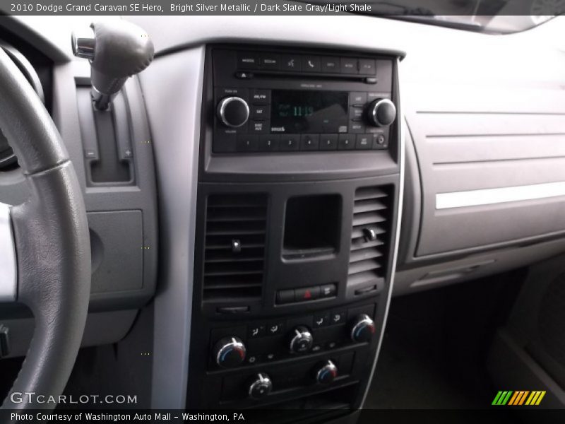 Bright Silver Metallic / Dark Slate Gray/Light Shale 2010 Dodge Grand Caravan SE Hero