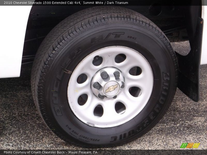Summit White / Dark Titanium 2010 Chevrolet Silverado 1500 Extended Cab 4x4