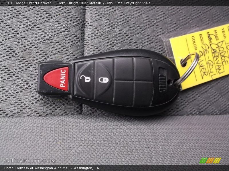 Bright Silver Metallic / Dark Slate Gray/Light Shale 2010 Dodge Grand Caravan SE Hero