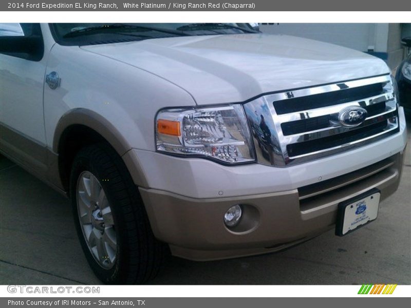 White Platinum / King Ranch Red (Chaparral) 2014 Ford Expedition EL King Ranch