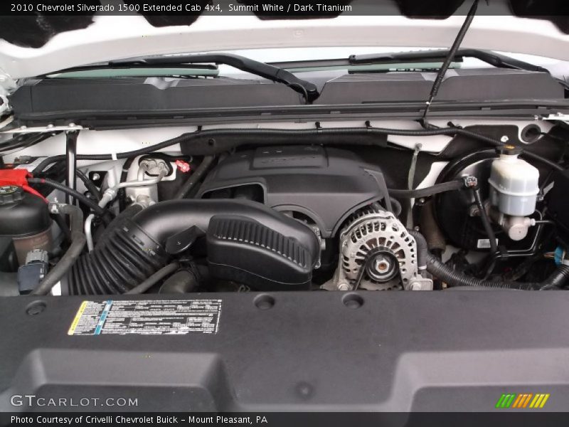 Summit White / Dark Titanium 2010 Chevrolet Silverado 1500 Extended Cab 4x4