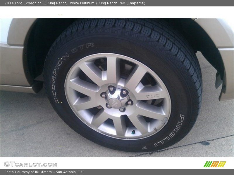 White Platinum / King Ranch Red (Chaparral) 2014 Ford Expedition EL King Ranch
