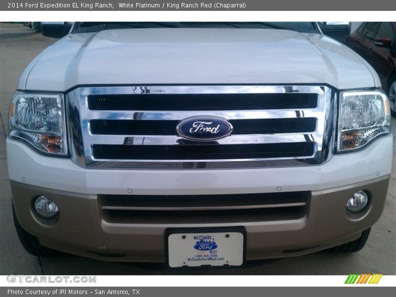 White Platinum / King Ranch Red (Chaparral) 2014 Ford Expedition EL King Ranch