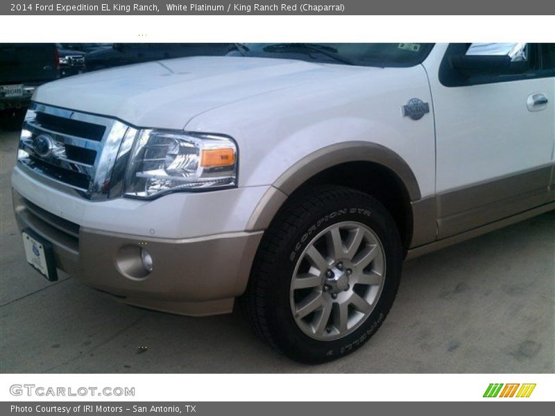 White Platinum / King Ranch Red (Chaparral) 2014 Ford Expedition EL King Ranch