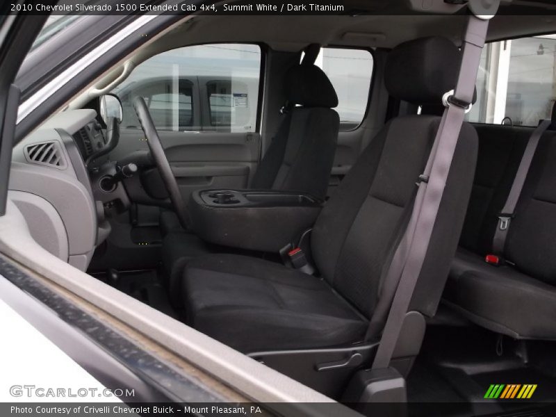 Summit White / Dark Titanium 2010 Chevrolet Silverado 1500 Extended Cab 4x4