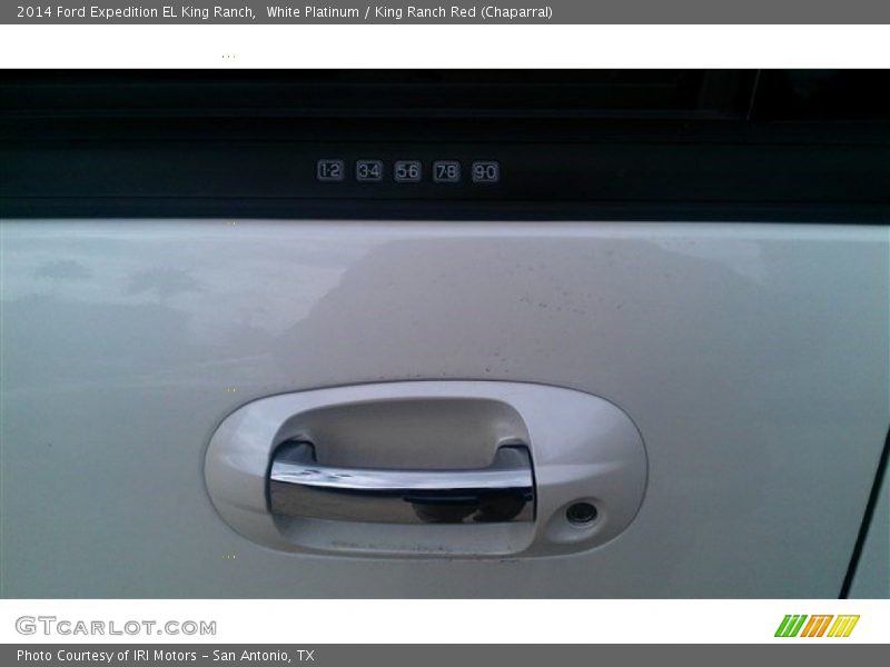 White Platinum / King Ranch Red (Chaparral) 2014 Ford Expedition EL King Ranch