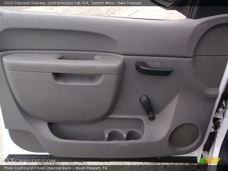 Summit White / Dark Titanium 2010 Chevrolet Silverado 1500 Extended Cab 4x4