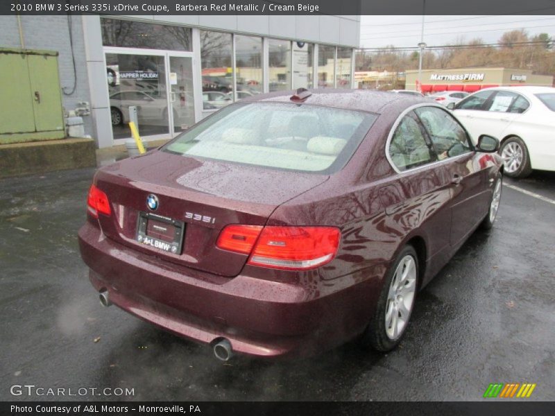Barbera Red Metallic / Cream Beige 2010 BMW 3 Series 335i xDrive Coupe