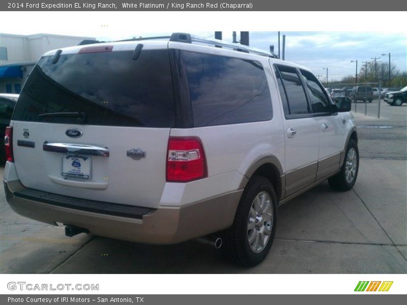 White Platinum / King Ranch Red (Chaparral) 2014 Ford Expedition EL King Ranch