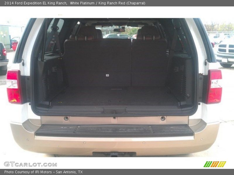 White Platinum / King Ranch Red (Chaparral) 2014 Ford Expedition EL King Ranch