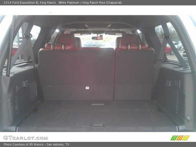White Platinum / King Ranch Red (Chaparral) 2014 Ford Expedition EL King Ranch