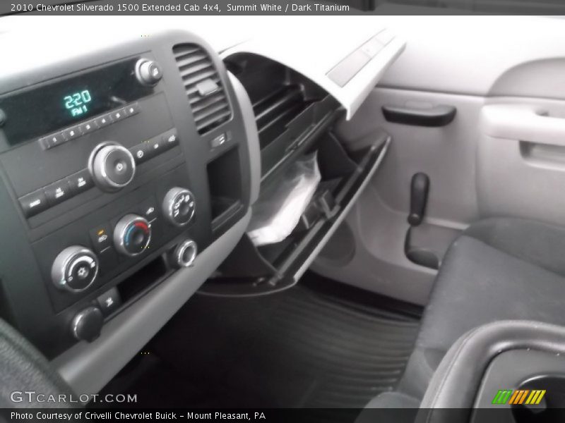 Summit White / Dark Titanium 2010 Chevrolet Silverado 1500 Extended Cab 4x4