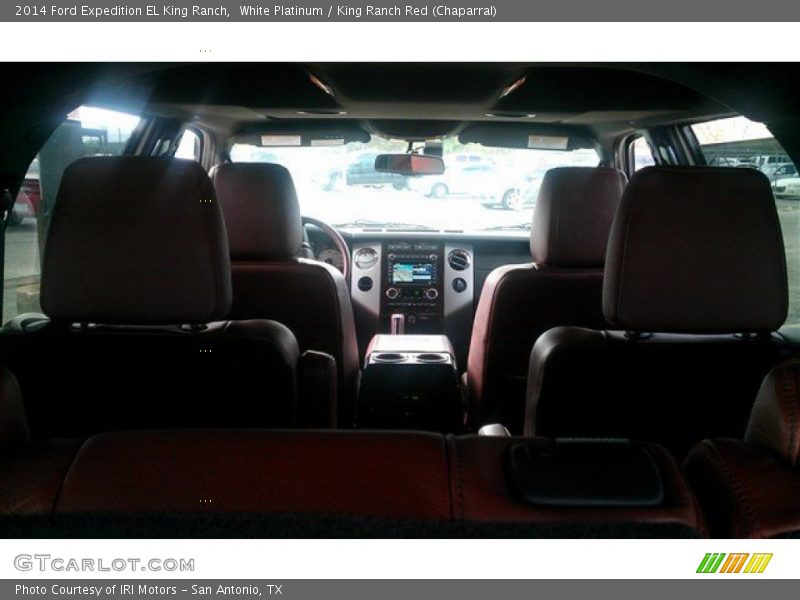 White Platinum / King Ranch Red (Chaparral) 2014 Ford Expedition EL King Ranch