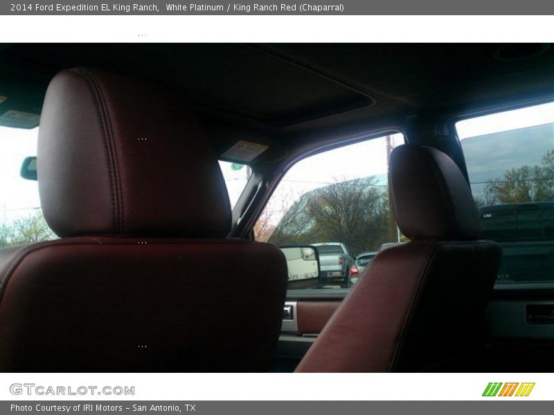 White Platinum / King Ranch Red (Chaparral) 2014 Ford Expedition EL King Ranch