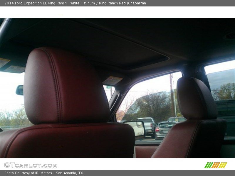 White Platinum / King Ranch Red (Chaparral) 2014 Ford Expedition EL King Ranch