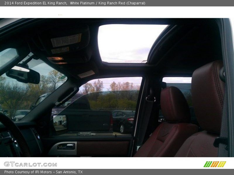 White Platinum / King Ranch Red (Chaparral) 2014 Ford Expedition EL King Ranch